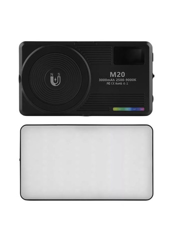 Накамерный свет M20 RGB, 72+42 LED, 22 эффекта, аккумулятор 3000 mAh No Brand (361944435)