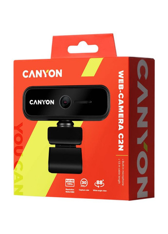 Веб-камера Canyon c2n 1080p full hd black (268142757)