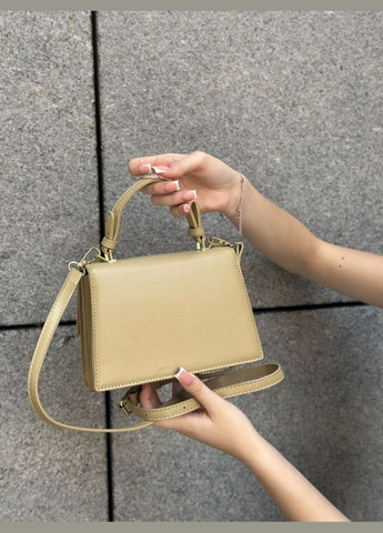 Жіноча сумка 6117 крос-боді зелена оливкова No Brand (303323057)