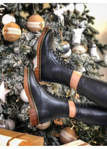 Ботинки женские и мужские Dr. Martens 1460 Black 11822006 Доктор Мартенс (Мех) No Brand (366322912)