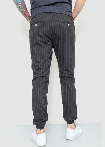 Чоловічі штани в смужку, колір сірий, Ager (292131009)
