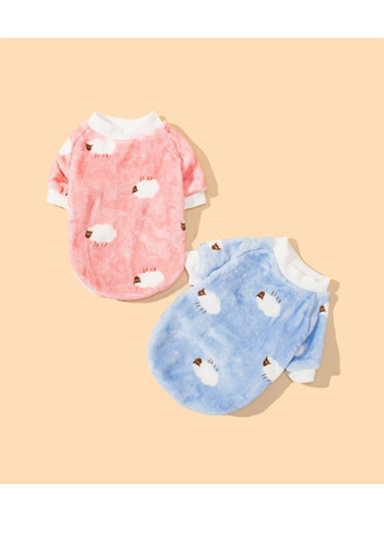 Махрова кофта для котів Pet Style "Баранчик" Блакитний XS No Brand - (323237607)