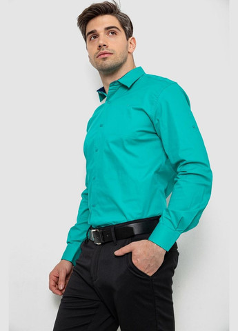 Сорочка чоловіча однотонна, колір синій, Ager (337467139)