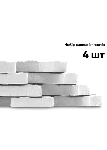 Татамі мат SwallowTail (60х60 см) пазл хвіст ластівки білий EasyFit (345713048)