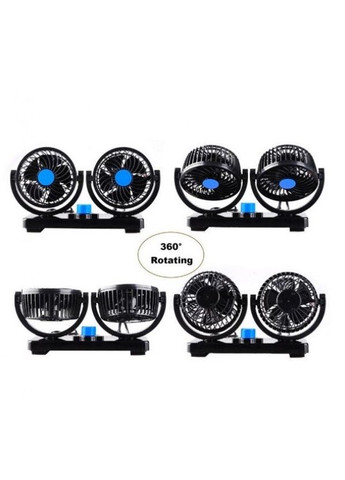 Автомобільний вентилятор салону Mitchell HX-T303 12V 4" з регулятором швидкості від прикурювача чорний (2104618533) No Brand (330579034)