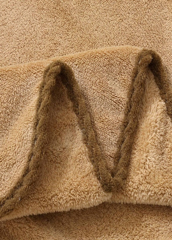 Рушник 100*50 мікрофібра No Brand світло-коричневий