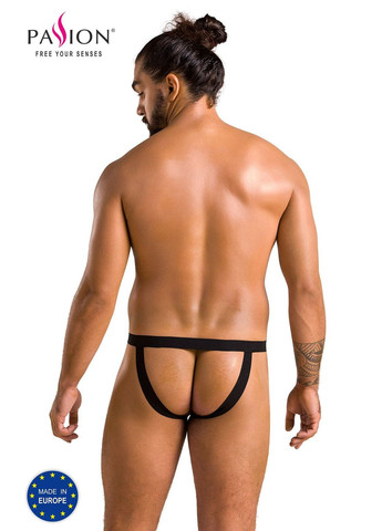 Чоловічі сліпи на шнурівці Slip Ben, чорні, екошкіра, люверси Passion (297587904)