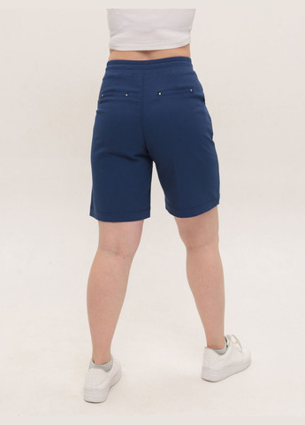 Шорти жіночі темно-сині прямі з резинкою на поясі Estensivo Прямі (329854080)