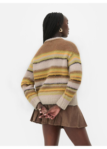 Комбинированный джемпер зима,цветной в полоску, Primark