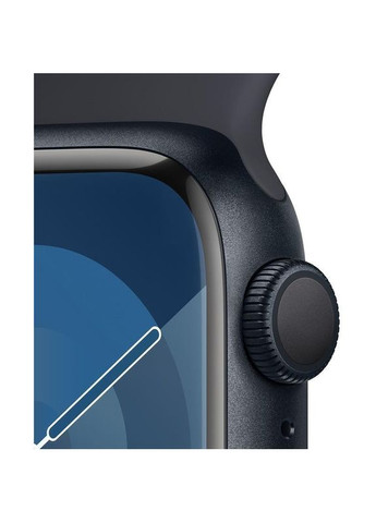Смарт-часы GPS + Cellular 45mm Midnight Aluminum Case w. Midnight Sport Band - S/M (MRMC3) Apple Watch Series 9 (318745200)