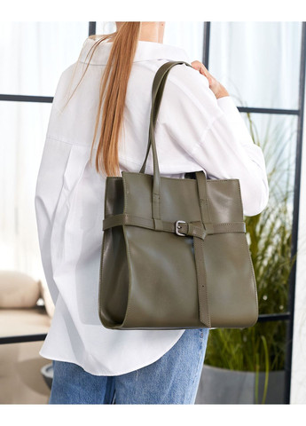 Жіноча сумка Тара оливкова екокожа для повсякденного використання молодіжна сумка на блискавці ProDobro (367265258)