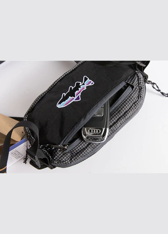 Водонепроницаемая сумка через плечо/на пояс унисекс в черном цвете. Сумка-трансформер 2в1. No Brand Сумка (322640236)