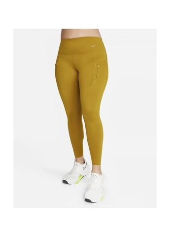 Леггинсы женские Go Leggings Yellow Nike (382249540)
