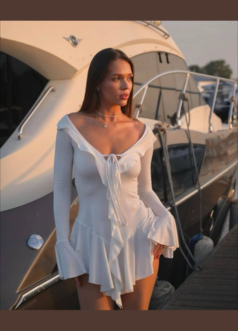 Білий коктейльна, повсякденний, кежуал, джинсова, вечірня сукня жіноча Україна однотонна