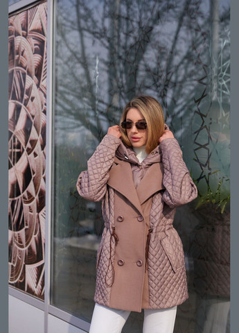 Кофейная демисезонная куртка MN