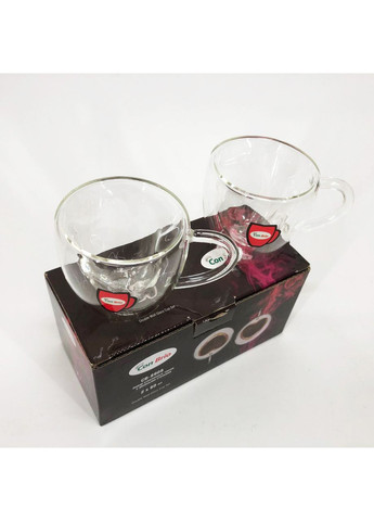 Набір чашок з подвійними стінками боросилікатне скло СВ-8908-2, 2шт, Чашка з KX-239 подвійною стінкою Con Brio (352769487)