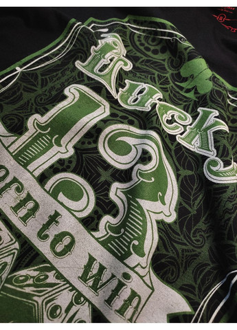 Черная футболка мужская lucky 13 черного цвета No Brand