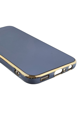 Чехол для Galaxy A25 5G (SM-A256B) женский с золотой окантовкой на самсунг а25 5г синий Samsung (366020824)