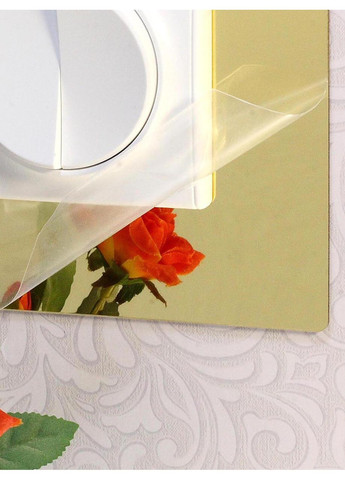 Інтер'єрна рамка-наклейка під вимикач дзеркальна декоративна №7 1 шт. Ваша Світлість (366334559)