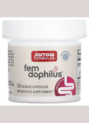 Пробіотики Для Жінок, Жіночий дофілус, 5 млрд КУО, Women's Fem Dophilus,, 30 вегетаріанських капсул Jarrow Formulas (292005676)
