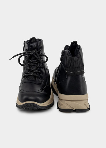 Черные зимние ботинки для мальчиков цвет черный цб-00234803 Kimboo