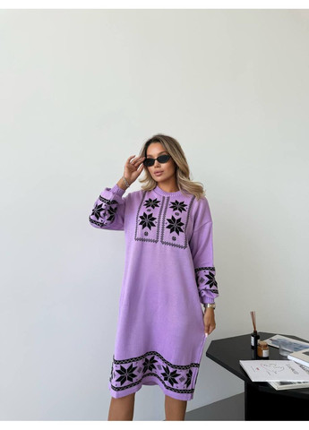 Бузкова повсякденний сукня в'язана тепла  LeVi