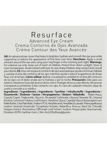 Farmasi Крем для шкіри навколо очей Dr.C.Tuna Resurface Advanced Eye Cream 15ml (2-1003470) — Крем, Туреччина (381814305)