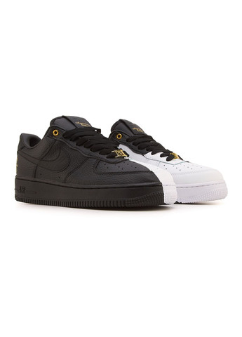 Чорні Осінні кросівки чоловічі nike air force 1 anniversary edition black white найк аір форс 1 преміум No Brand