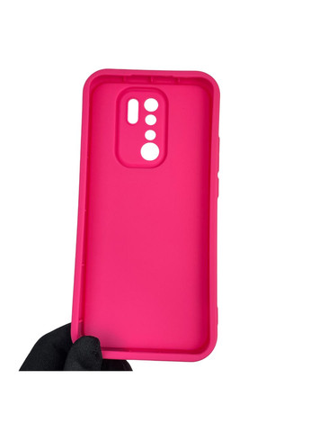 Чехол силиконовый Soft Touch с 3D принтом Майнкрафт для Redmi 9 малиновый (Полная защита камеры) Xiaomi (373425088)