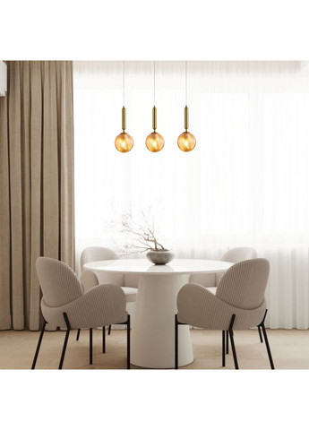 Стеклянный подвес 15см с янтарным плафоном (800-P3002-1) No Brand (370070224)