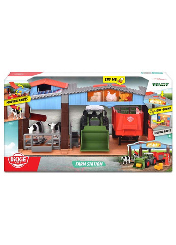 Ферма с трактором со звуковыми и световыми эффектами Фендт 17 х 30 х 15 см Dickie toys (278082684)