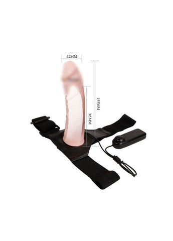 Повний страпон для чоловіків із вібратором у голівці LyBaile (317747954)