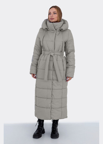 Сіре зимнє Пальто Агата (01191b-brown44) MioRichi