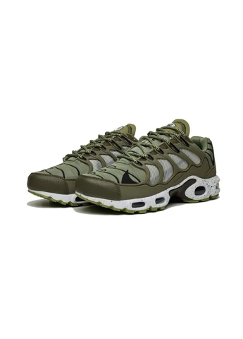 Зеленые демисезонные кроссовки мужские nike air max terrascape plus green найк аир макс плюс зеленые No Brand