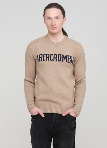 Светло-коричневый демисезонный свитер мужской - свитер af8105m Abercrombie & Fitch
