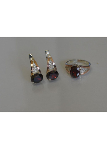 Срібний набір зі вставками з золота Silver Style (367268379)