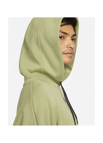 Худі жіноче Sportswear Tech Fleece WomenS Over-Oversized Crop Pullover Hoodie Olive Nike (365962131)