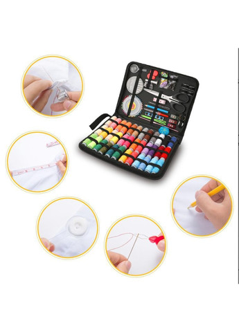 Набір для шиття та ремонту одягу №4, швейний набір, дорожній набір голок ножиць та ниток JCD (363320705)