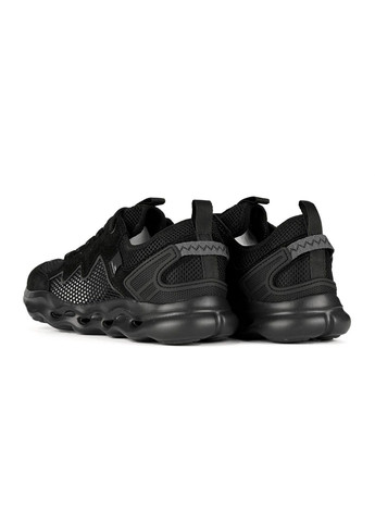 Чорні Осінні кросівки чоловічі чорні із сіткою Baas