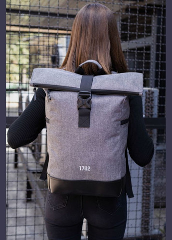 Сірий рюкзак роллтоп reflective gray Without (327795739)