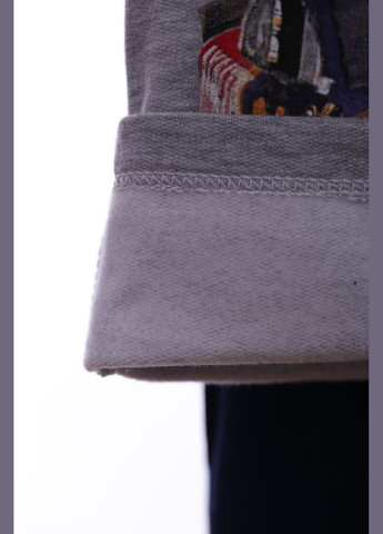 Серый демисезонный костюм на флисе с длинным рукавом для мальчика gordon серый 86 см (41732) Yuvaci