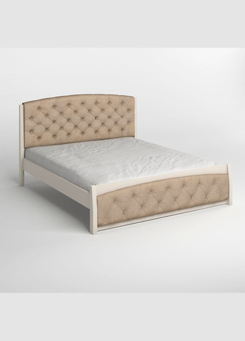 Односпальне дерев'яне ліжко Мехіко (S2005Y50R)/Аляска 23 (Бежевий) 90х190 см (MBG-12096) Mebigrand (366083480)