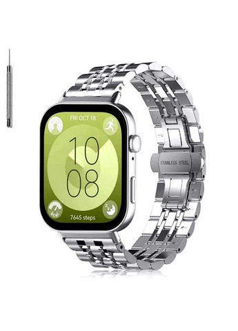 Браслет / ремешок совместим с Huawei Watch Fit 2/3. Стальной. Ремешок на хуавей вотч фит 2/3 No Brand (370101729)