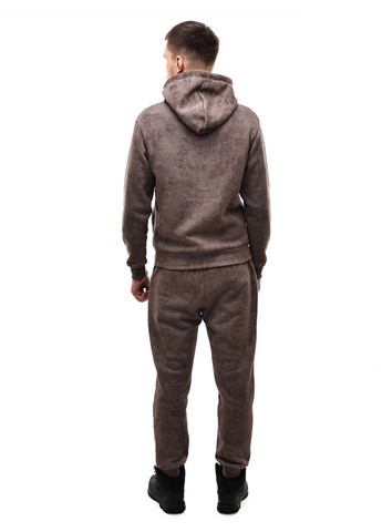 Темно-коричневый зимний костюм спортивный мужской No Brand