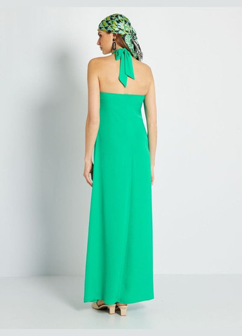 Зеленое платье макси лето,зеленый, Kiabi