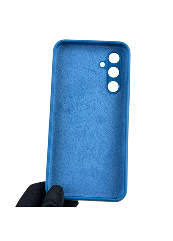 Чехол для Galaxy A54 5G (SM-A546E) силиконовый с микрофиброй нескользящий на самсунг а54 5г синий Samsung (366233782)
