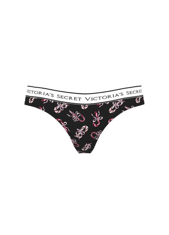 Жіночі трусики Cotton Thong Logo Victoria's Secret (371876102)