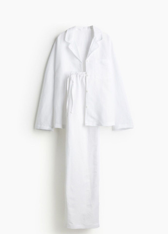 Белая всесезон пижама H&M