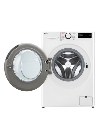 Стиральная машина фронтальная, 9кг, 1200, A, 48см, дисплей, пара, инвертор, белый LG (370618821)