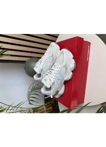 Кроссовки женские и мужские New Balance 9060 Raincloud Quarry Blue | Нью Беланс 9060 белые No Brand белые демисезоны (391919250)